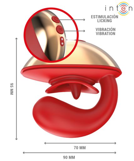 INTENSE - MARIAH VIBRATOR & STIMULATOR IN U SHAPE 10 VIBRATIONS RED INTENSE - MARIAH VIBRATOR & STIMULATOR IN U SHAPE 10 VIBRATIONS RED