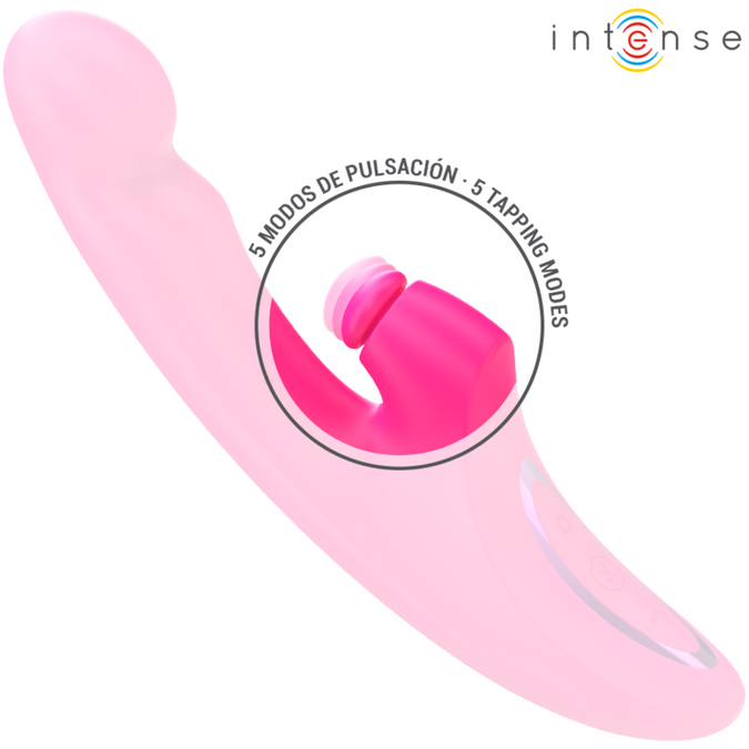 INTENSE - EMI VIBRATOR 13,5 CM MULTIFUNCTIONEEL 3-IN-1 10 TRILLINGEN ROZE