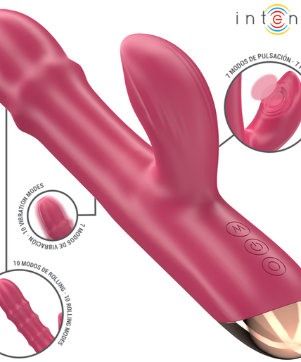 INTENSE - CHLOE MULTIFUNCTION VIBRATOR 3 IN 1 RED INTENSE - CHLOE MULTIFUNCTION VIBRATOR 3 IN 1 RED