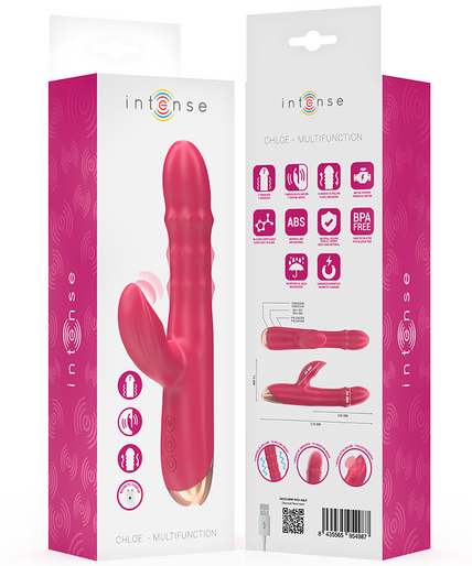 INTENSE - CHLOE MULTIFUNCTION VIBRATOR 3 IN 1 RED INTENSE - CHLOE MULTIFUNCTION VIBRATOR 3 IN 1 RED