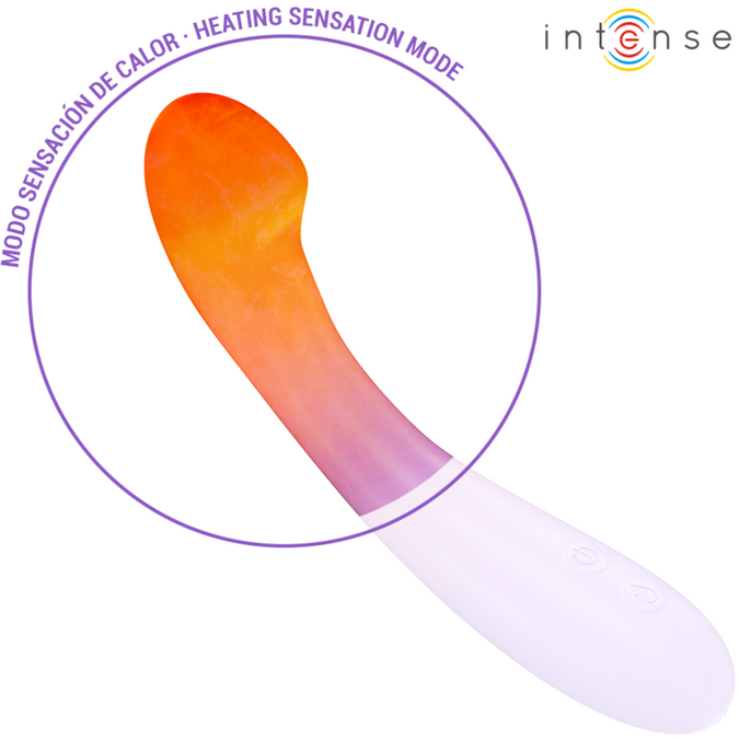 Intense – Becky Vibrator 19 Cm Heatable 7 Vibrations Purple