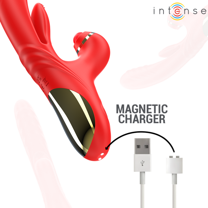 Intense – Rosalia Multifunktionsvibrator 3 in 1 Rot
