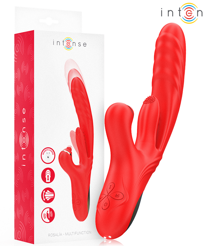Intense – Rosalia Multifunktionsvibrator 3 in 1 Rot