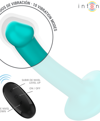 INTENSE - KATIE VIBRATOR WITH SUCTION CUP 10 VIBRATIONS BLUE REMOTE CONTROL INTENSE - KATIE VIBRATOR WITH SUCTION CUP 10 VIBRATIONS BLUE REMOTE CONTROL