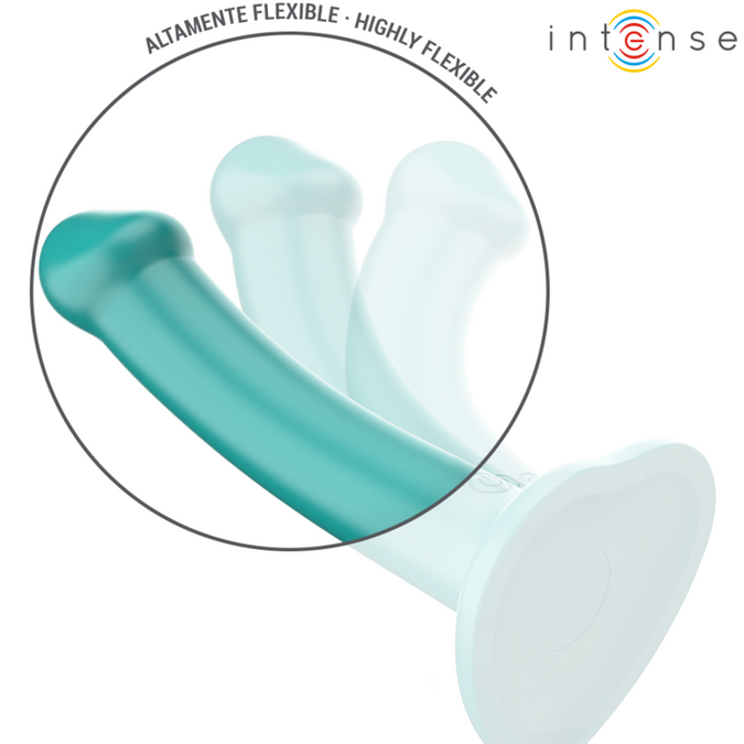 Intense – Katie Vibrator With Suction Cup 10 Vibrations Blue Remote Control