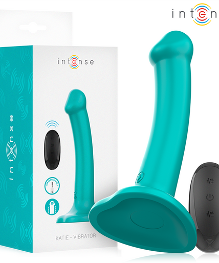 INTENSE - KATIE VIBRATOR WITH SUCTION CUP 10 VIBRATIONS BLUE REMOTE CONTROL INTENSE - KATIE VIBRATOR WITH SUCTION CUP 10 VIBRATIONS BLUE REMOTE CONTROL
