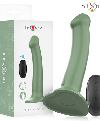 INTENSE - BECCA VIBRATOR WITH SUCTION CUP 10 VIBRATIONS GREEN REMOTE CONTROL INTENSE - BECCA VIBRATOR WITH SUCTION CUP 10 VIBRATIONS GREEN REMOTE CONTROL