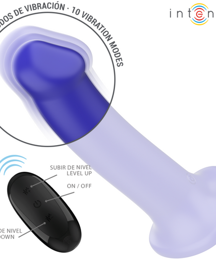 INTENSE - VICTORIA VIBRATOR WITH SUCTION CUP 10 VIBRATIONS DARK BLUE REMOTE CONTROL INTENSE - VICTORIA VIBRATOR WITH SUCTION CUP 10 VIBRATIONS DARK BLUE REMOTE CONTROL