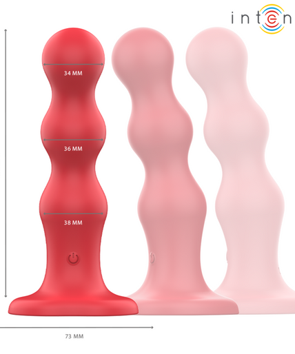 INTENSE - CODY VIBRATOR WITH SUCTION CUP RED REMOTE CONTROL INTENSE - CODY VIBRATOR WITH SUCTION CUP RED REMOTE CONTROL