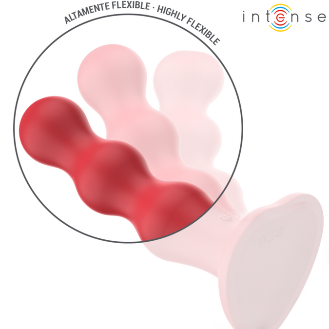 INTENSE - CODY VIBRATOR MET ZUIGNAP ROOD AFSTANDSBEDIENING