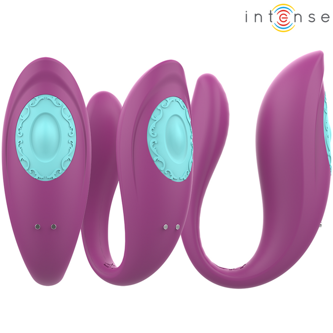 INTENSE - ANNIE U-VORMIGE VIBRATOR EN STIMULATOR PAARS AFSTANDSBEDIENING