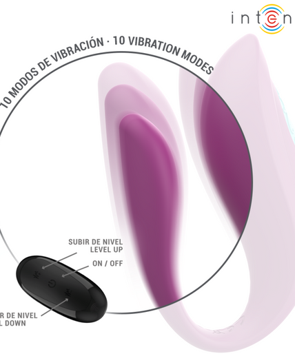 INTENSE - ANNIE U-SHAPED VIBRATOR AND STIMULATOR PURPLE REMOTE CONTROL INTENSE - ANNIE U-SHAPED VIBRATOR AND STIMULATOR PURPLE REMOTE CONTROL