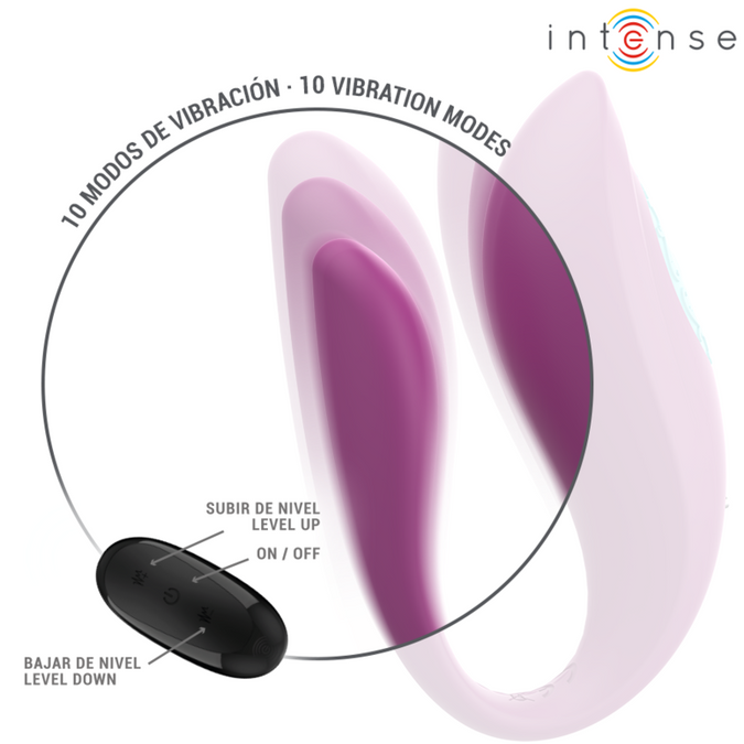 INTENSE - ANNIE U-VORMIGE VIBRATOR EN STIMULATOR PAARS AFSTANDSBEDIENING