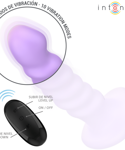 INTENSE - BRENDA VIBRATOR SIZE M SPIRAL DESIGN 10 VIBRATIONS PURPLE REMOTE CONTROL INTENSE - BRENDA VIBRATOR SIZE M SPIRAL DESIGN 10 VIBRATIONS PURPLE REMOTE CONTROL