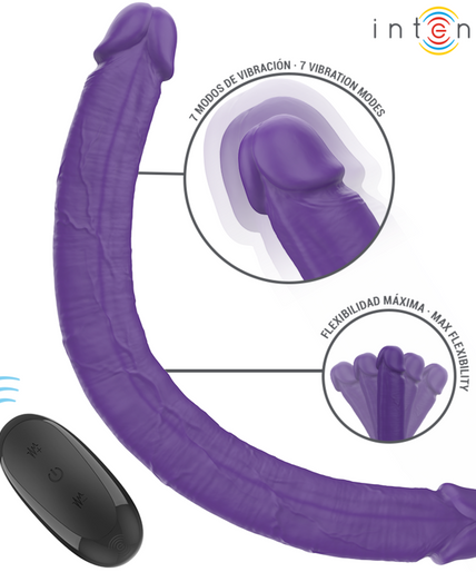 INTENSE - GUNTER DILDO DOUBLE VIBRATOR 40 CM PURPLE REMOTE CONTROL INTENSE - GUNTER DILDO DOUBLE VIBRATOR 40 CM PURPLE REMOTE CONTROL
