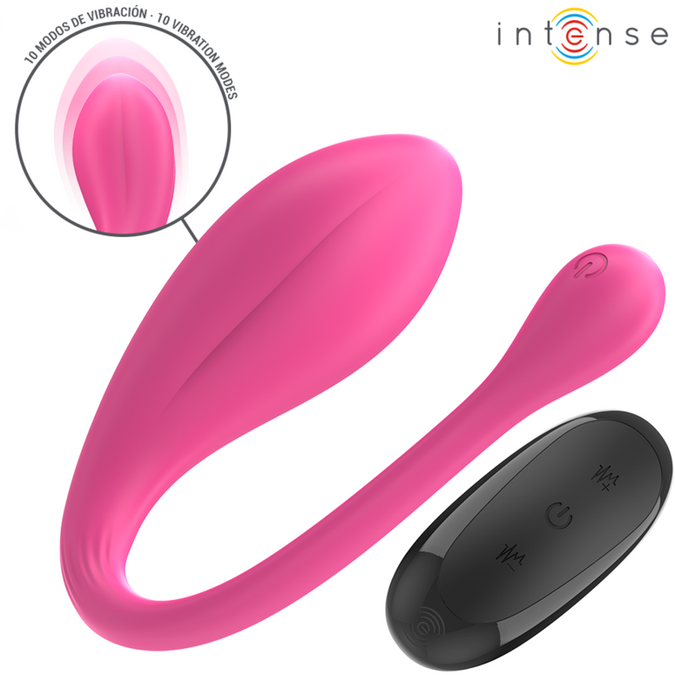 Intense – Janice U Vibrator Dubbele Stimulatie 10 Trillingen Roze Afstandsbediening