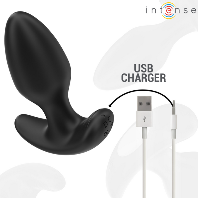 Intense – Joey Anal Plug 10 Vibrations Black Remote Control