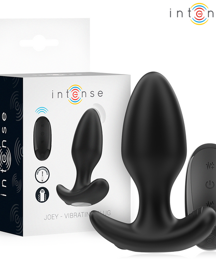 INTENSE - JOEY ANAL PLUG 10 VIBRATIONS BLACK REMOTE CONTROL INTENSE - JOEY ANAL PLUG 10 VIBRATIONS BLACK REMOTE CONTROL