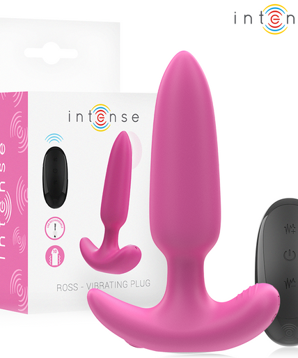 INTENSE - ROSS ANAL PLUG 10 VIBRATIONS PINK REMOTE CONTROL INTENSE - ROSS ANAL PLUG 10 VIBRATIONS PINK REMOTE CONTROL