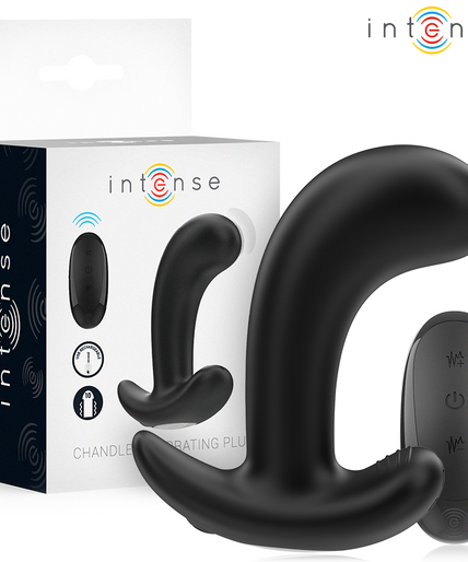 INTENSE - CHANDLER ANAL PLUG 10 VIBRATIONS BLACK REMOTE CONTROL INTENSE - CHANDLER ANAL PLUG 10 VIBRATIONS BLACK REMOTE CONTROL