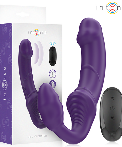 INTENSE - JILL DOUBLE VIBRATOR 20 CM PURPLE REMOTE CONTROL INTENSE - JILL DOUBLE VIBRATOR 20 CM PURPLE REMOTE CONTROL