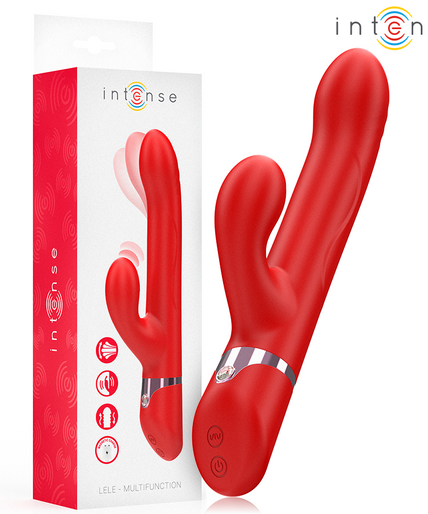 INTENSE - LELE MULTIFUNCTION VIBRATOR ROTATING & OSCILLATION & STIMULATION RED INTENSE - LELE MULTIFUNCTION VIBRATOR ROTATING & OSCILLATION & STIMULATION RED