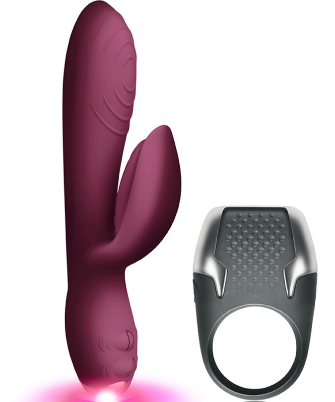 CLIMAXIMUM - LAMOUR KIT KONIJNENVIBRATOR + LED PIEMELRING