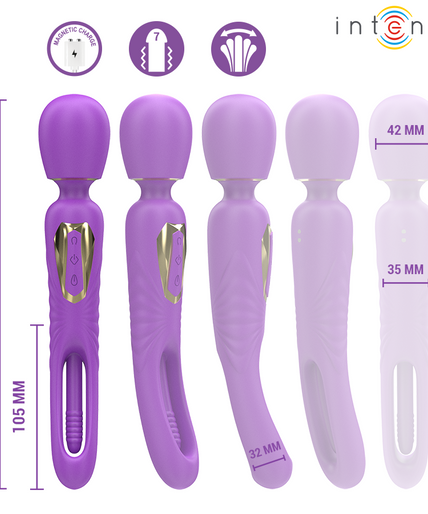 INTENSE - CHRISTY VIBRATING WAND WITH FLIPPING TONGUE INTENSE - CHRISTY VIBRATING WAND WITH FLIPPING TONGUE