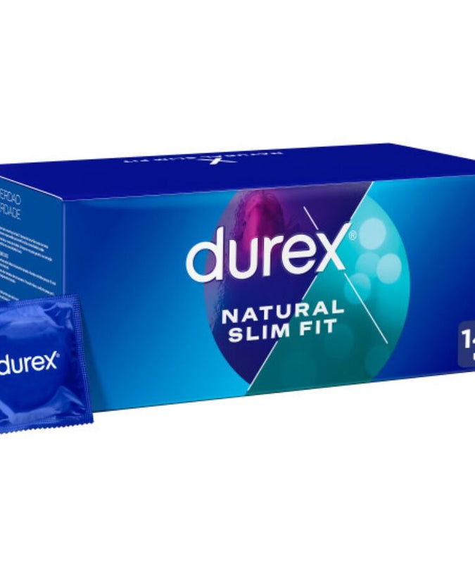 DUREX - NATUURLIJKE SLANKE PASVORM BASIC 144 STUKS