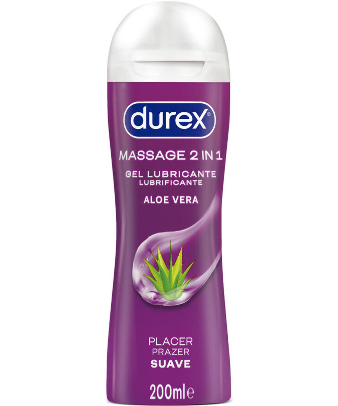 DUREX - ZACHTE ALOË VERA MASSAGE- EN GLIJGEL 200 ML