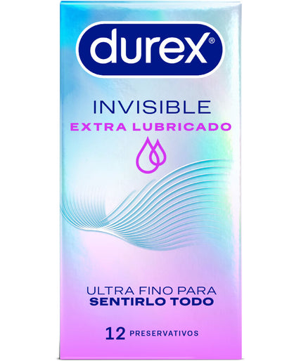 DUREX - EXTRA GLADDE INVISIBLE CONDOMS 12 STUKS DUREX - EXTRA GLADDE INVISIBLE CONDOMS 12 STUKS