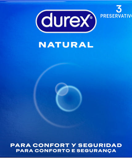 DUREX - NATURAL CONDOMS 3 UNITS DUREX - NATURAL CONDOMS 3 UNITS
