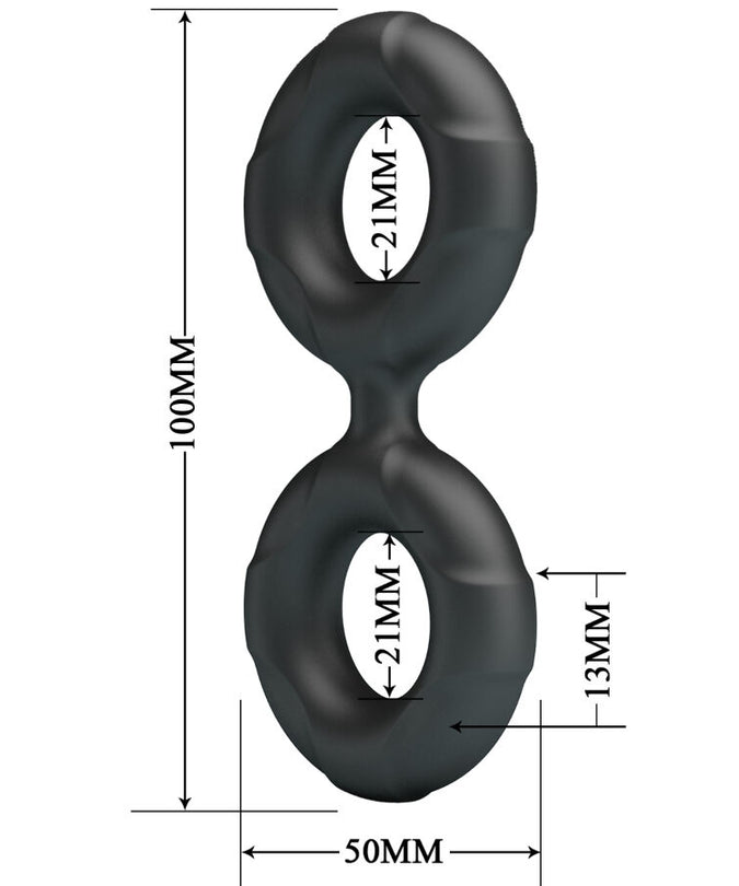 CRAZY BULL - RADWAN DUBBELE SILICONEN RING MODEL 19