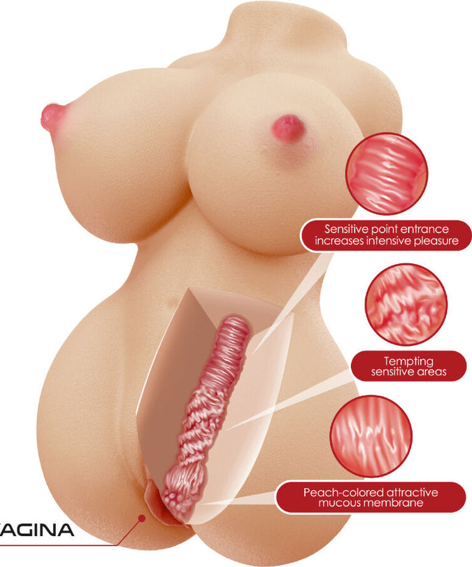 CRAZY BULL - HERTA MINI TORSO REALISTIC FEMALE VAGINA 497 G