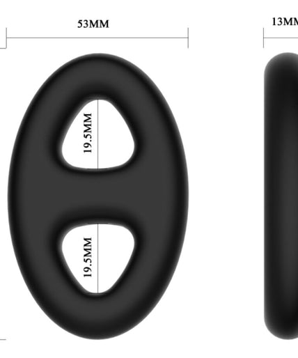 CRAZY BULL - DOUBLE OVAL SILICONE RING CRAZY BULL - DOUBLE OVAL SILICONE RING