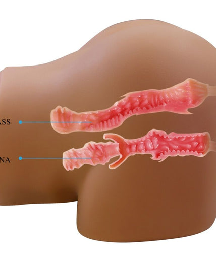 CRAZY BULL - GERIANN REALISTIC FEMALE BUTT VIBRATOR AND SUCKER WITH SOUND 5.5 KG CRAZY BULL - GERIANN REALISTIC FEMALE BUTT VIBRATOR AND SUCKER WITH SOUND 5.5 KG