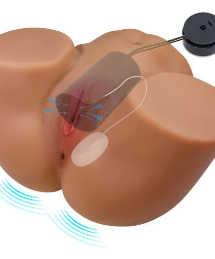 CRAZY BULL - GERIANN REALISTIC FEMALE BUTT VIBRATOR AND SUCKER WITH SOUND 5.5 KG CRAZY BULL - GERIANN REALISTIC FEMALE BUTT VIBRATOR AND SUCKER WITH SOUND 5.5 KG