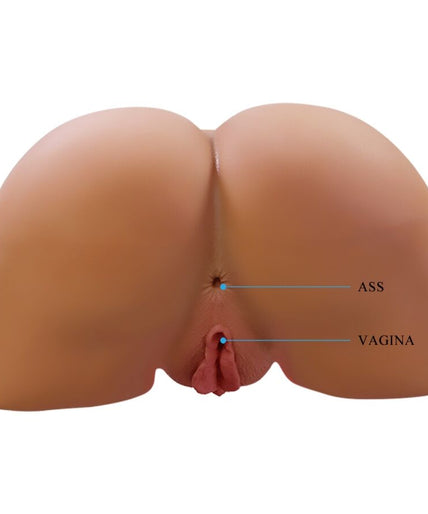 CRAZY BULL - ILANA REALISTIC FEMALE BUTT VIBRATOR AND SUCKER WITH SOUND 6.8 KG CRAZY BULL - ILANA REALISTIC FEMALE BUTT VIBRATOR AND SUCKER WITH SOUND 6.8 KG