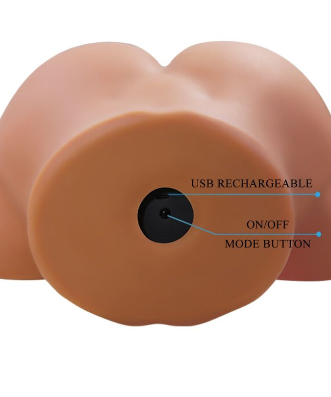 CRAZY BULL - ILANA REALISTISCHE VROUWELIJKE BILVIBRATOR EN ZUIGER MET GELUID 6,8 KG
