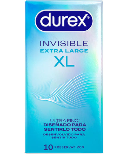 DUREX - INVISIBLE CONDOMS XL 10 UNITS DUREX - INVISIBLE CONDOMS XL 10 UNITS