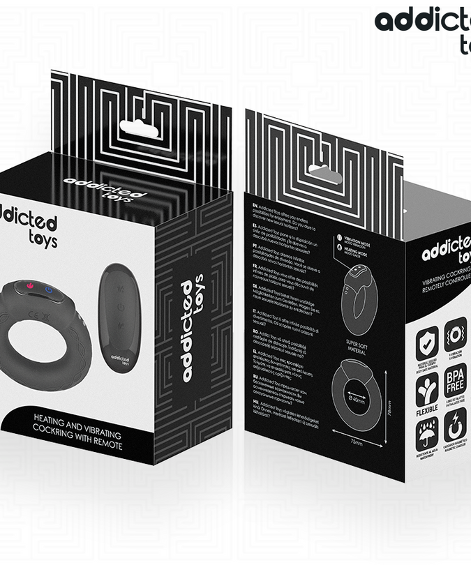 Addicted Toys – Vibrerende Penisring met Verwarmingseffect en Afstandsbediening