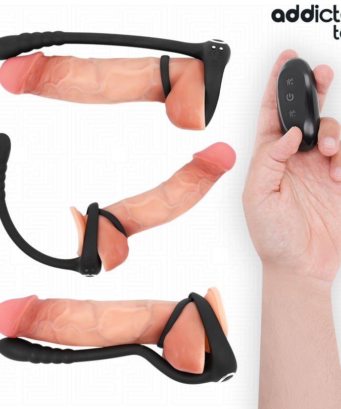 ADDICTED TOYS - P-SPOT VIBRATING COCK RING REMOTE CONTROL