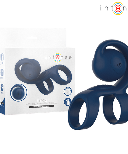 INTENSE - TYSON COCK RING WITH VIBRATING BALL Ø 3.2 CM INTENSE - TYSON COCK RING WITH VIBRATING BALL Ø 3.2 CM