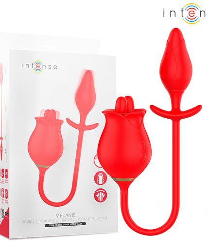 INTENSE - MELANIE DOUBLE CLITORIS STIMULATOR WITH ZIGZAG TONGUE INTENSE - MELANIE DOUBLE CLITORIS STIMULATOR WITH ZIGZAG TONGUE