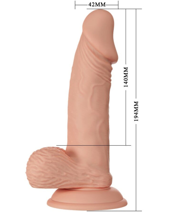 Baile – Beautiful Encounter Zebulon Flexible Realistic Dildo Natural 19.4 cm