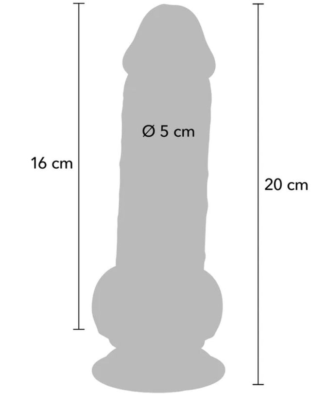Get Real – Deluxe Realistic Penis with Testicles Extra Thick 20 cm