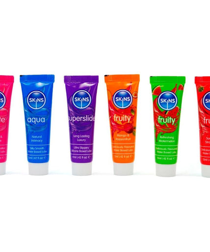 Skins – Vital & Fruity Glijmiddelen Set Glijmiddelen 6 x 12 ml Skins – Vital & Fruity Glijmiddelen Set Glijmiddelen 6 x 12 ml