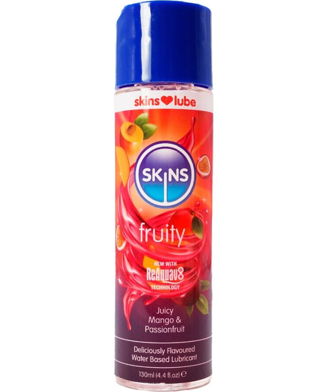 SKINS - FRUITIGE GLIJMIDDEL OP WATERBASIS MANGO & PASSIEVRUCHT 130 ML