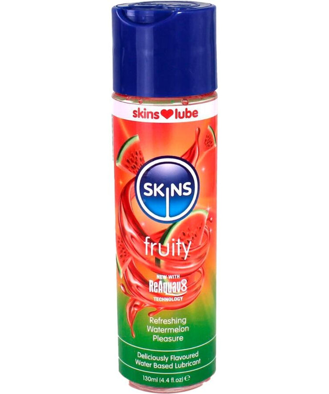 SKINS - FRUITIGE GLIJMIDDEL OP WATERBASIS WATERMELOEN 130 ML