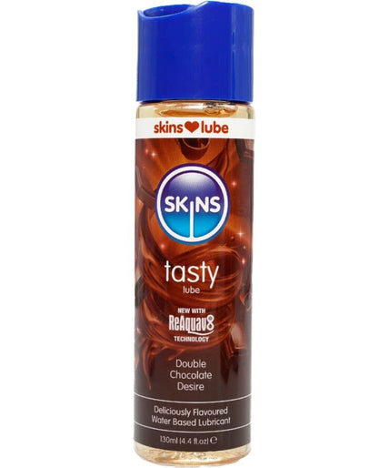 SKINS - TASTY WATER-BASED LUBRICANT DOUBLE CHOCOLATE 130 ML SKINS - TASTY WATER-BASED LUBRICANT DOUBLE CHOCOLATE 130 ML